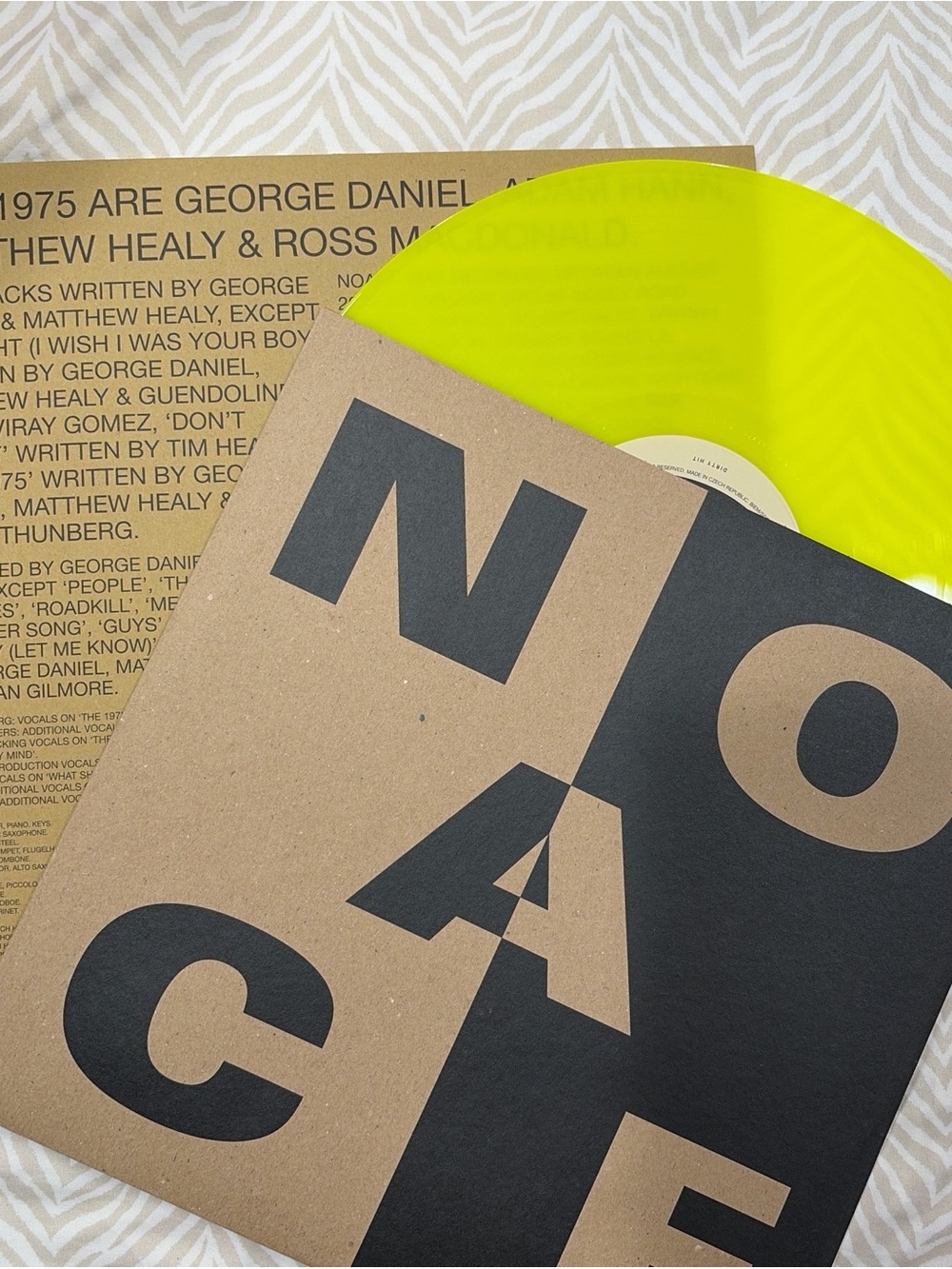 The 1975 Notes On A Conditional Form collector set - RARE Neon Yellow vinyl